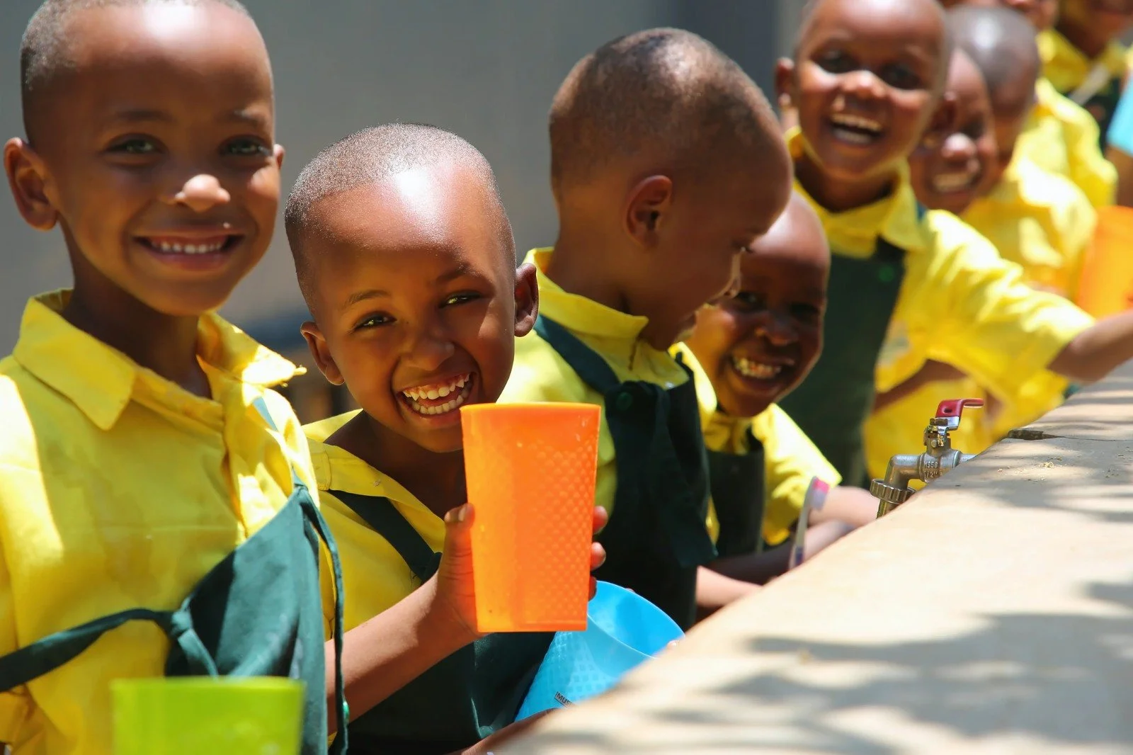 At RCCS, a bright smile is part of a great education!

These students have just wrapped up their daily toothbrushing routine&mdash;an important habit we build into every school day. Many of our children come from homes where dental care wasn&rsquo;t 