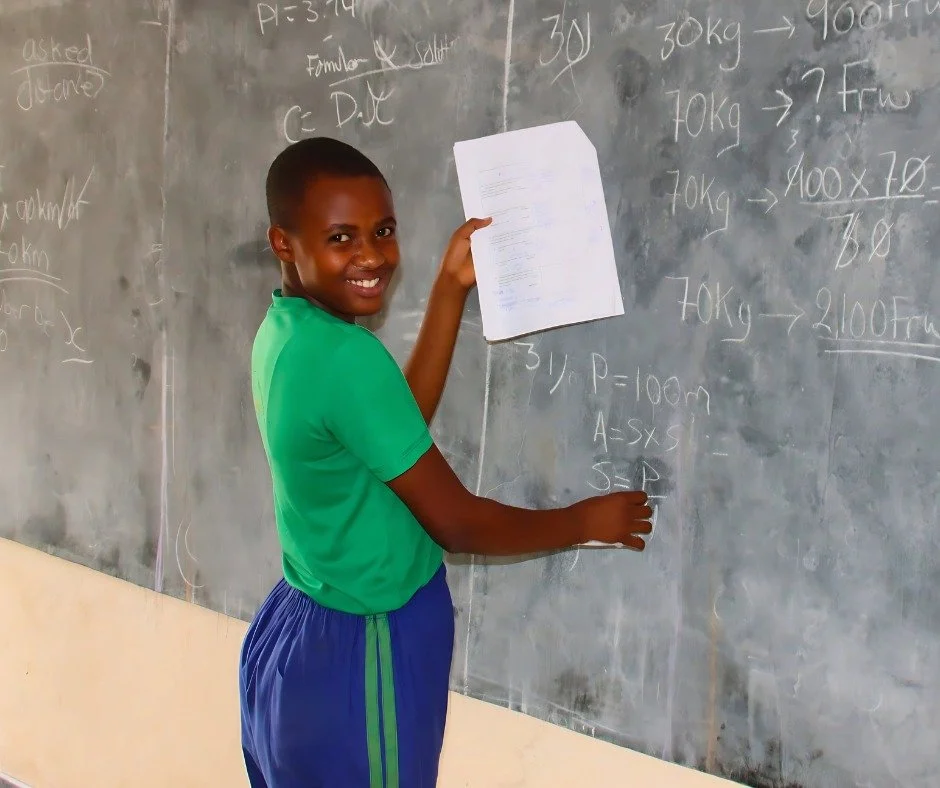 Big moments are built on small, steady ones.

Gloria is hard at work at the board, practicing math problems as she prepares for her National Exams this May. As a Primary-6 student, she&rsquo;s aiming high&mdash;with her sights set on the next step: j