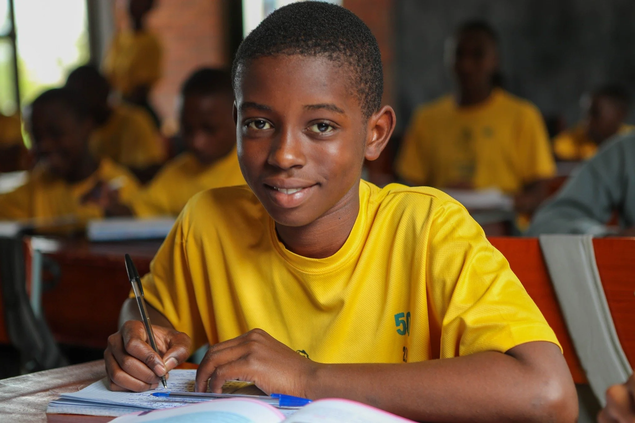 Lucky is hard at work.

In classrooms like this, he&mdash;and his classmates&mdash;are building the knowledge and confidence that will shape their future.

Education is one of the most powerful ways to break the cycle of poverty. With caring teachers