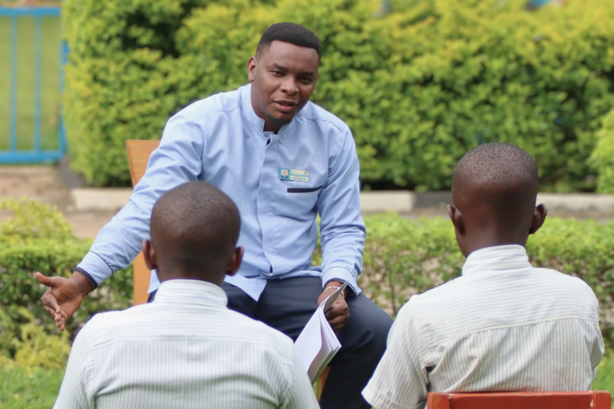 Fidele Nshimiyimana is sharing a story.

But here, stories are more than words&mdash;they are a way of shaping hearts and minds.

In moments like these, students are not only learning&mdash;they are being guided, encouraged, and grounded in truth. Th