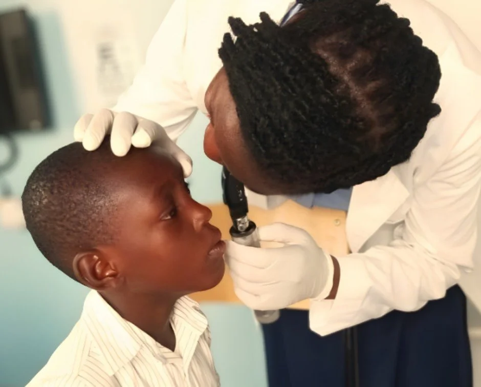 Our Health Center&rsquo;s ophthalmic technician, Marie Therese Mukandayisenga, is conducting an eye examination for one of our children.

It was a routine exam &mdash; the kind that happens quietly, dozens of times each week in our Health Center.

Bu