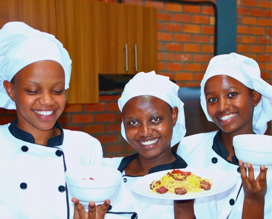 In Rwanda Children&rsquo;s Food &amp; Beverage Management program, students are not just learning recipes &mdash; they are learning a trade.

This week, they prepared vegetable jardinier and creamy sausage carbonara, plating each dish with care and p