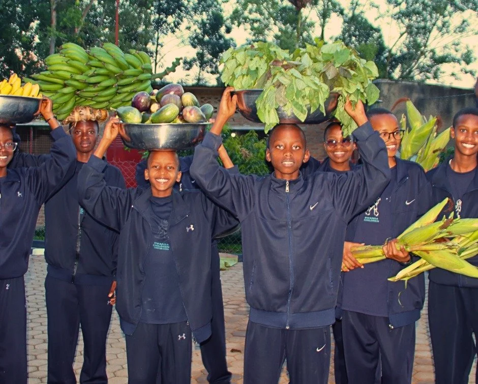 Happy Friday from Ntarama!

This week, students carried the harvest from our campus gardens to the kitchen &mdash; igitoki, igihaza, corn, greens, and more &mdash; working together with full arms and joyful hearts.

Watching them, you see something b