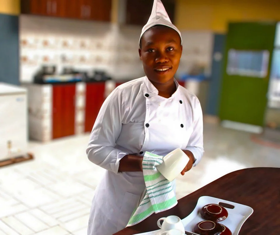 Some ministries begin with a meal.

As the day winds down, Angelique Nisengwe is putting away cups and tidying the Restaurant in the Forest after another busy day of serving guests.

Nestled among the trees near our Health Center, the restaurant welc