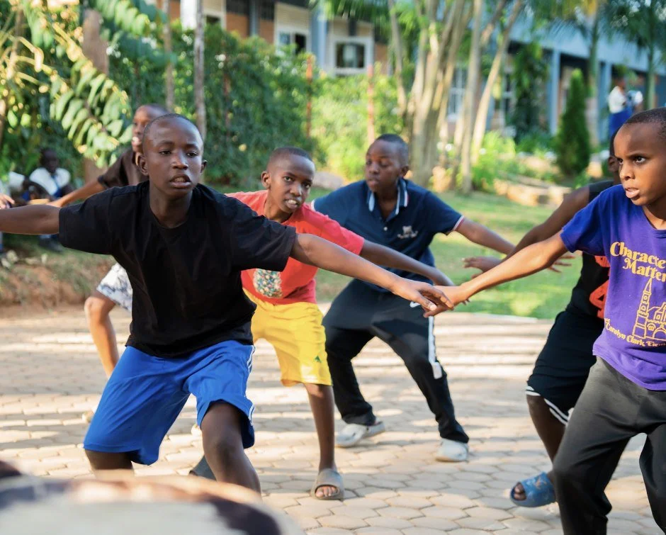 Nobody sees the rehearsals.

They see the performance.

They see the smiles.

They hear the drums.

What they don't see are afternoons like this.

After classes end, these members of Rwanda Children's traditional dance troupe are still practicing&mda