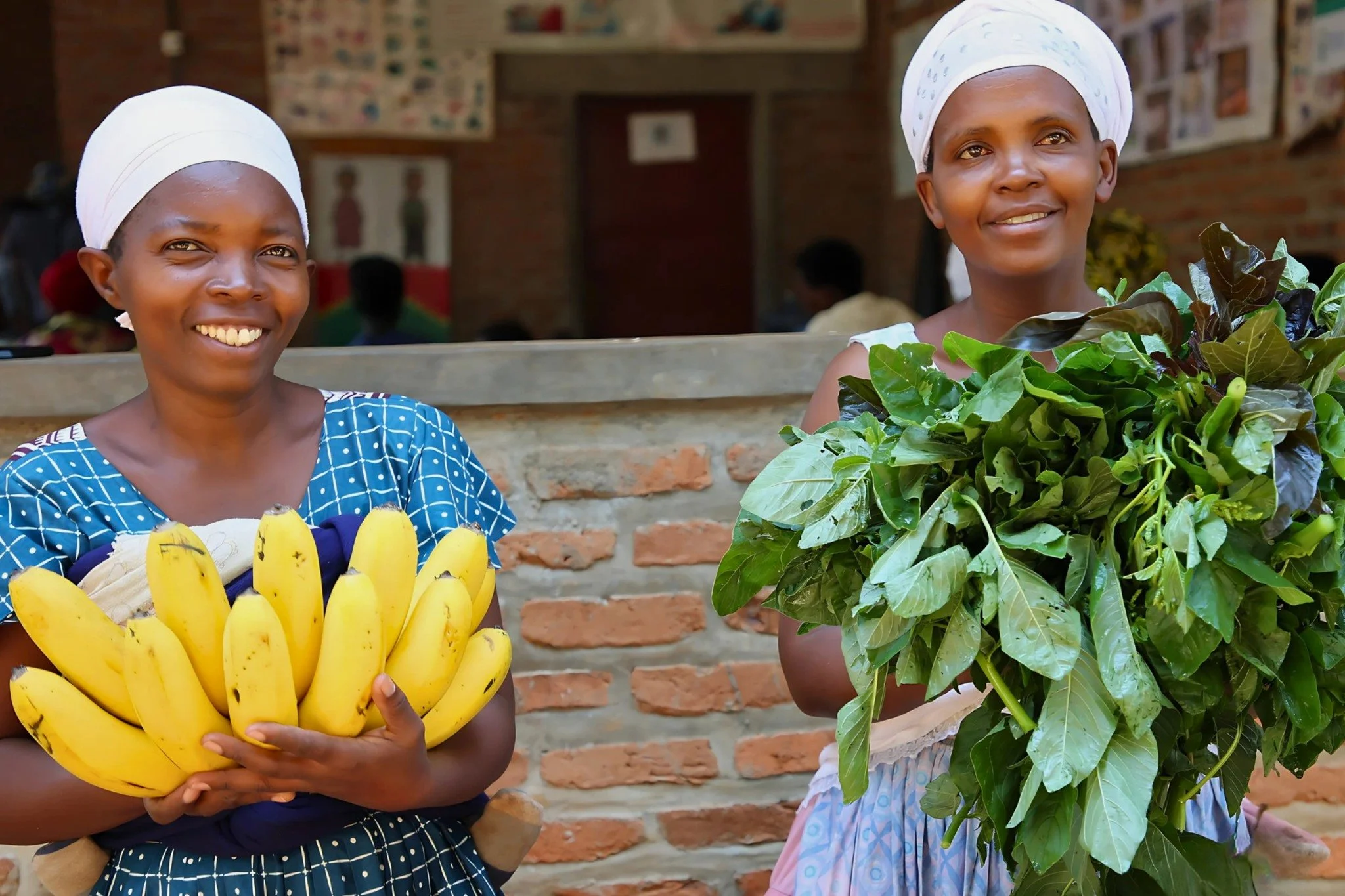 There is something beautiful about being able to feed your family with what you've grown yourself.

These two mothers are part of Rwanda Children's Program to Combat Malnutrition. Through the program, parents learn practical agricultural skills, cult