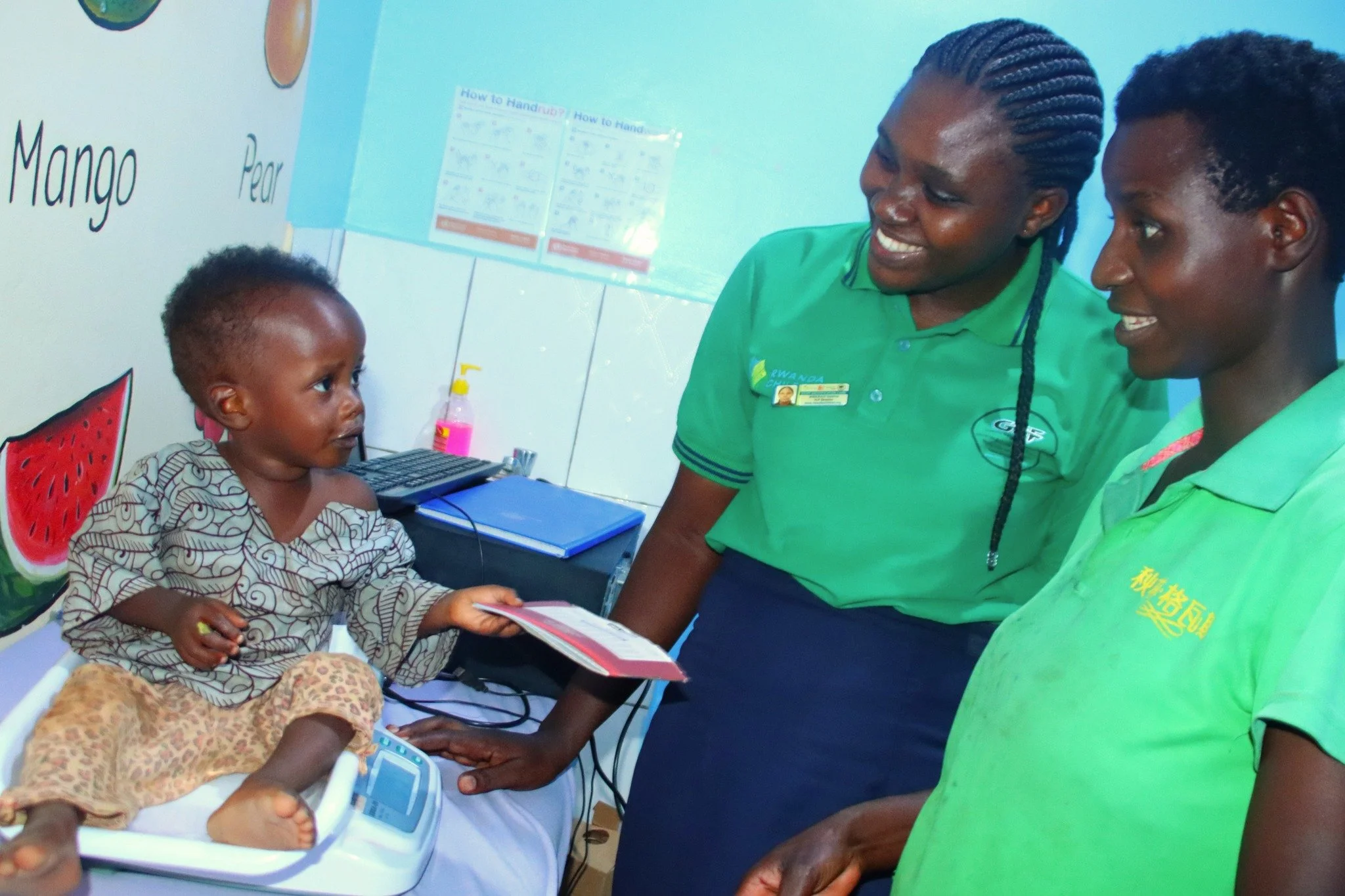 Four months ago: 13 pounds.

Today: 17 pounds.

That's the kind of progress every mother wants to hear about.

Giani has been coming to Rwanda Children's Health Center for regular check-ups, with his mother, Beatrice, faithfully bringing him back eac