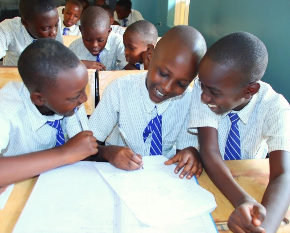 Happy Friday! Fred, Caleb, and Chretien worked through their math notes together today. Caleb took the lead, while his friends leaned in.

&ldquo;Helping others makes me happy,&rdquo; Caleb said. &ldquo;Even a small act of kindness can make my friend