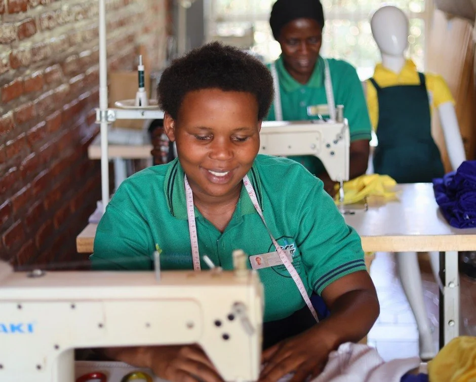 Someone has to make 1,038 school uniforms.

Alice Mujawiyera, our sewing training teacher, worked alongside Dative Mukagasana and other members of our sewing cooperative to sew uniforms for the 1,038 students enrolled at Rwanda Children Christian Sch