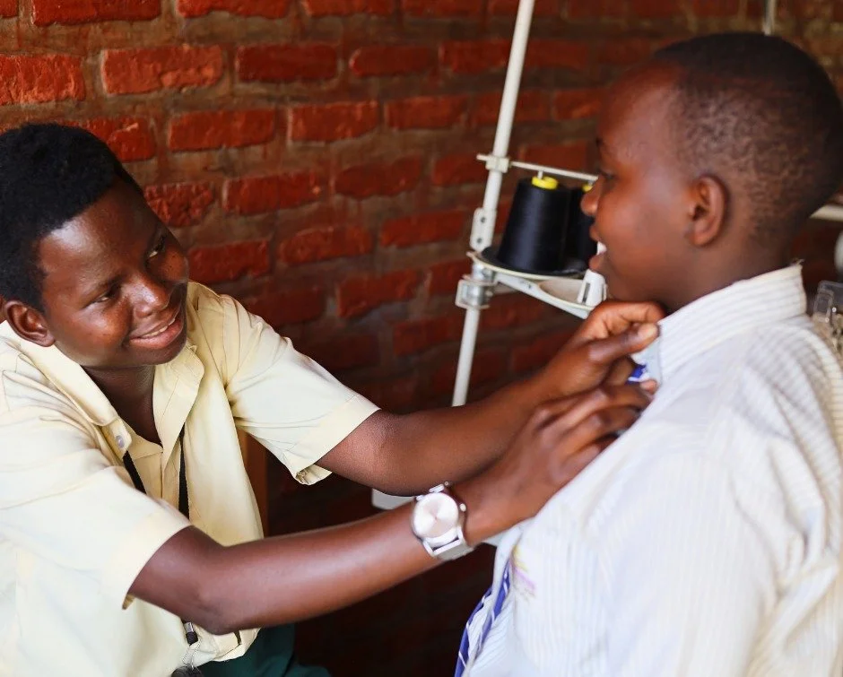Two Dianes. One sewing machine. One new school uniform.

Diane Nibakure completed our sewing training program just two months ago. Recently, she made a uniform for another Diane, a Primary 5 student who dreams of becoming a doctor.

&ldquo;Seeing a c
