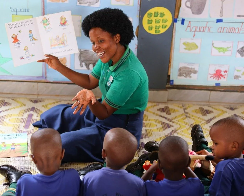 One child had been quiet all morning. Then she found her voice.

In Angelique Uwizeyimana's Nursery 2 class, the children were reading aloud together when one little girl tentatively raised her voice and joined in.

When she finished, she beamed.

&l