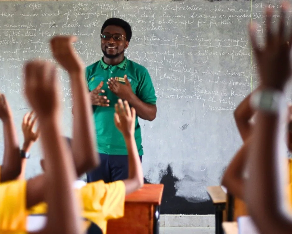 The hands went up quickly.

When Innocent Tuyihimbaze welcomed his Senior One class this week, his students were ready to participate. Isabella, who dreams of treating heart disease one day, was among those eager to answer. Her classmates Jean Baptis