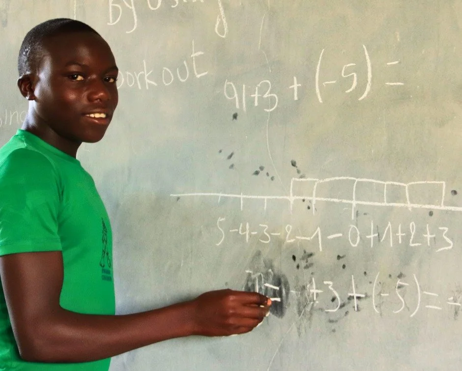 At the start of the term, 13-year-old Jean De Dieu scored 4 out of 20 on a test about adding integers. He&rsquo;s in RCCS Primary 5, and he thought mathematics was too hard.

His teacher found another way to approach it, using bottle tops and soccer&