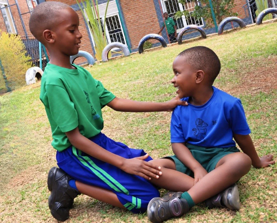 Lena is 5 and in RCCS Nursery 3. After she fell on the playground this week, Ian, a 7-year-old in Primary 2, knelt beside her and put a hand on her shoulder.

Lena looked up at him and smiled.

Then the school day went on.