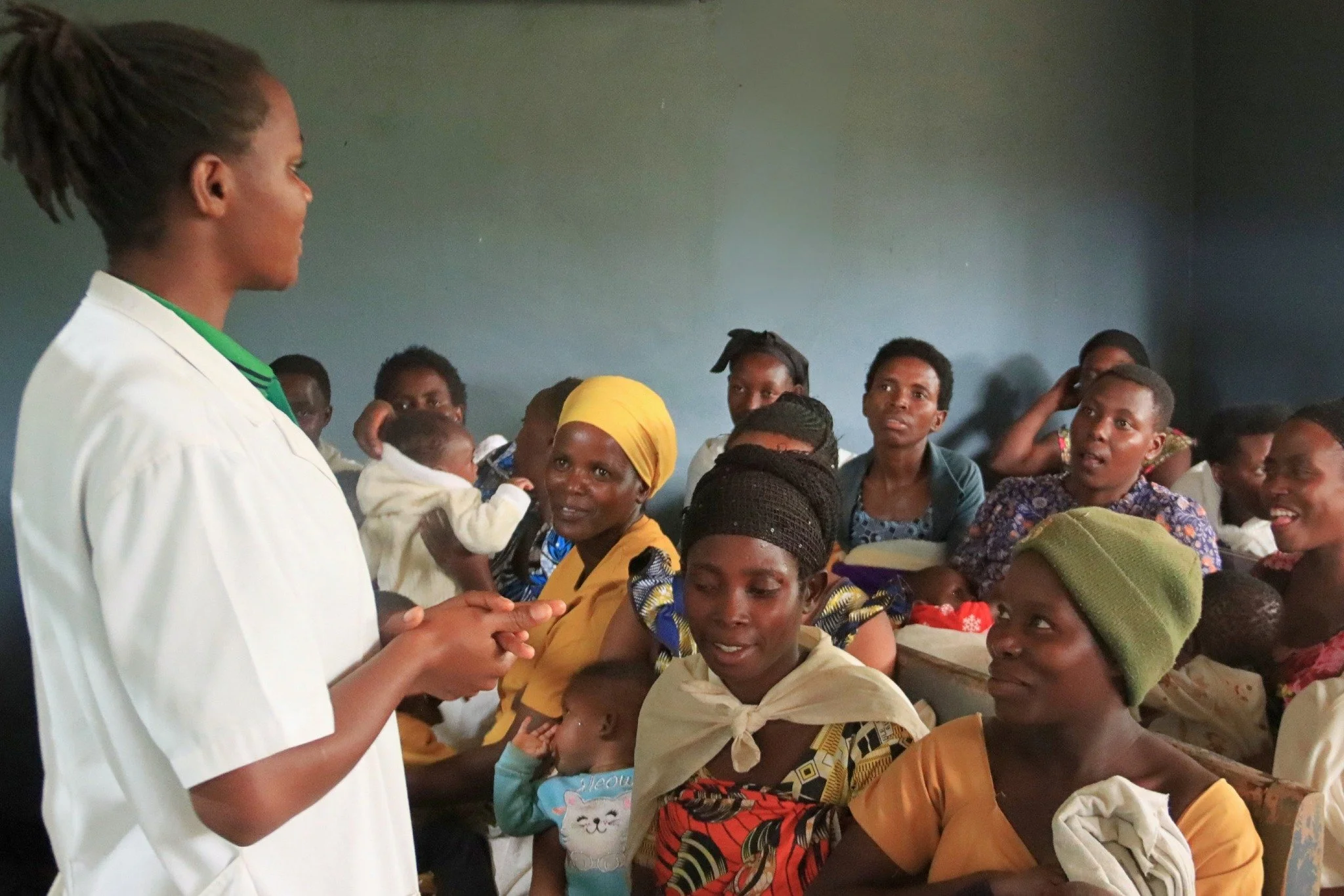 More than 65 patients have visited our Health Center this week, amid a rise in respiratory infections.

While parents waited, Th&eacute;r&egrave;se Mukandayisenga gathered them to talk about how to protect their children. She reminded them to keep ch