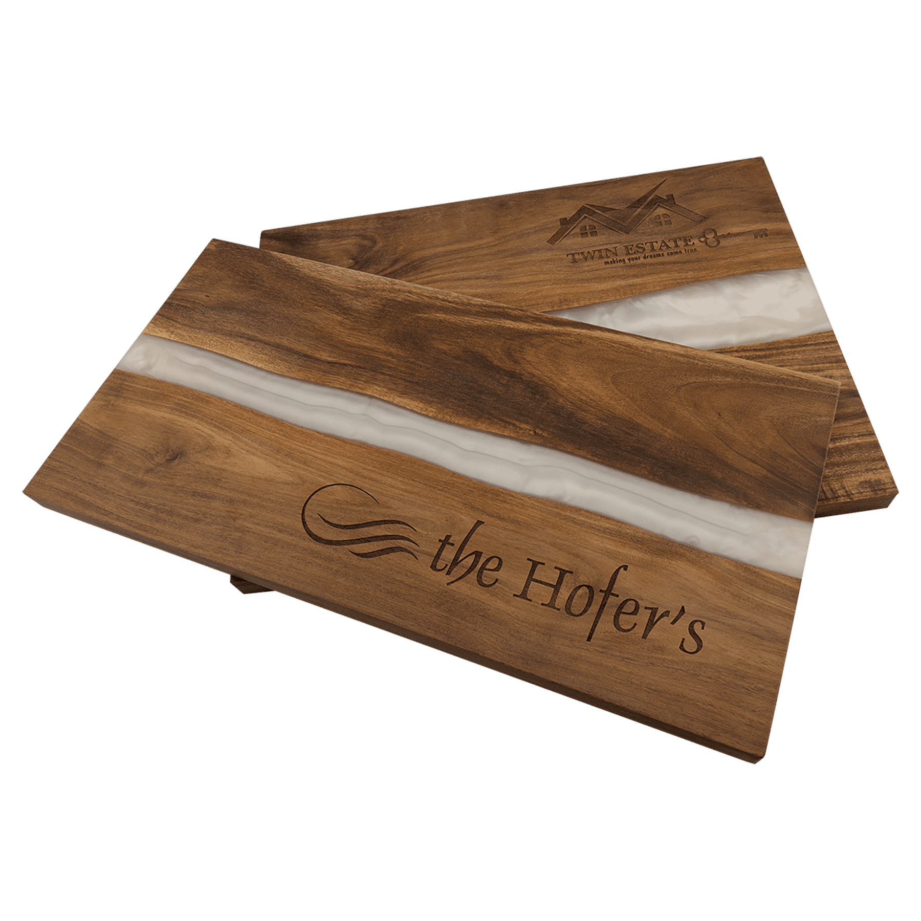 Custom Acacia Resin Cutting Boards