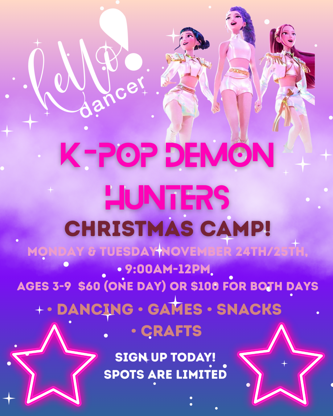 K-Pop Demon Hunters Camp