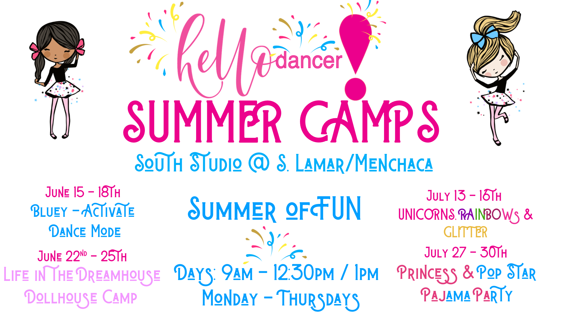 Summer Camps at Hello Dancer