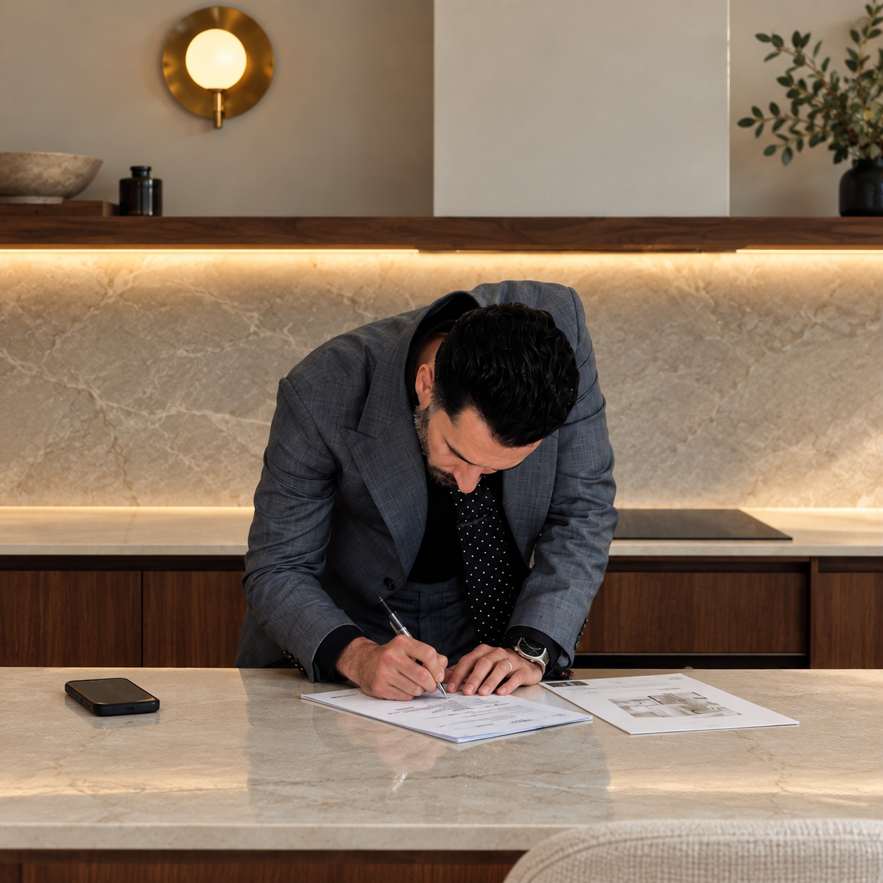 Billy Jaz Real Estate Agent Signing Contract