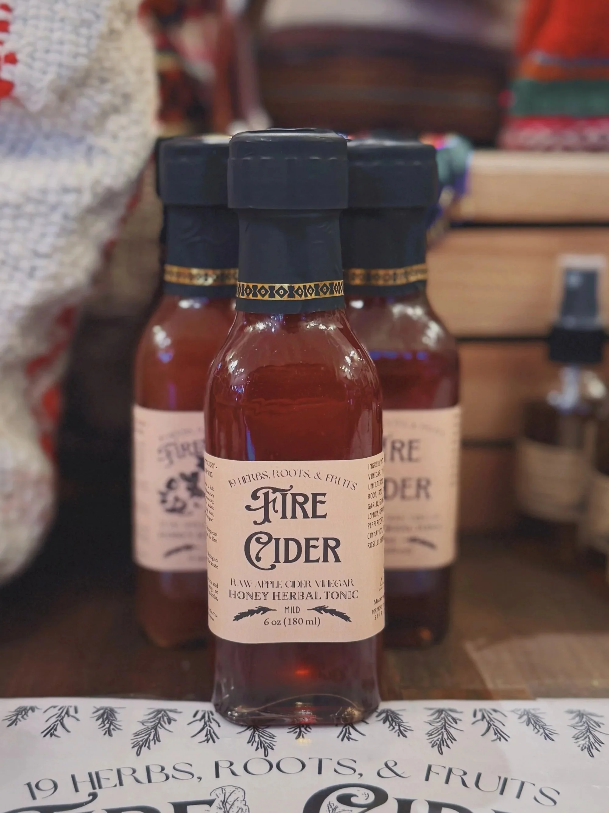 SEASONAL Fire Cider Honey Herbal Tonic  | 19+ Herbs, Roots, & Fruits