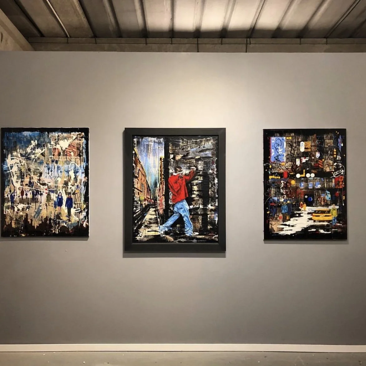 Hedley's paintings in exhibition