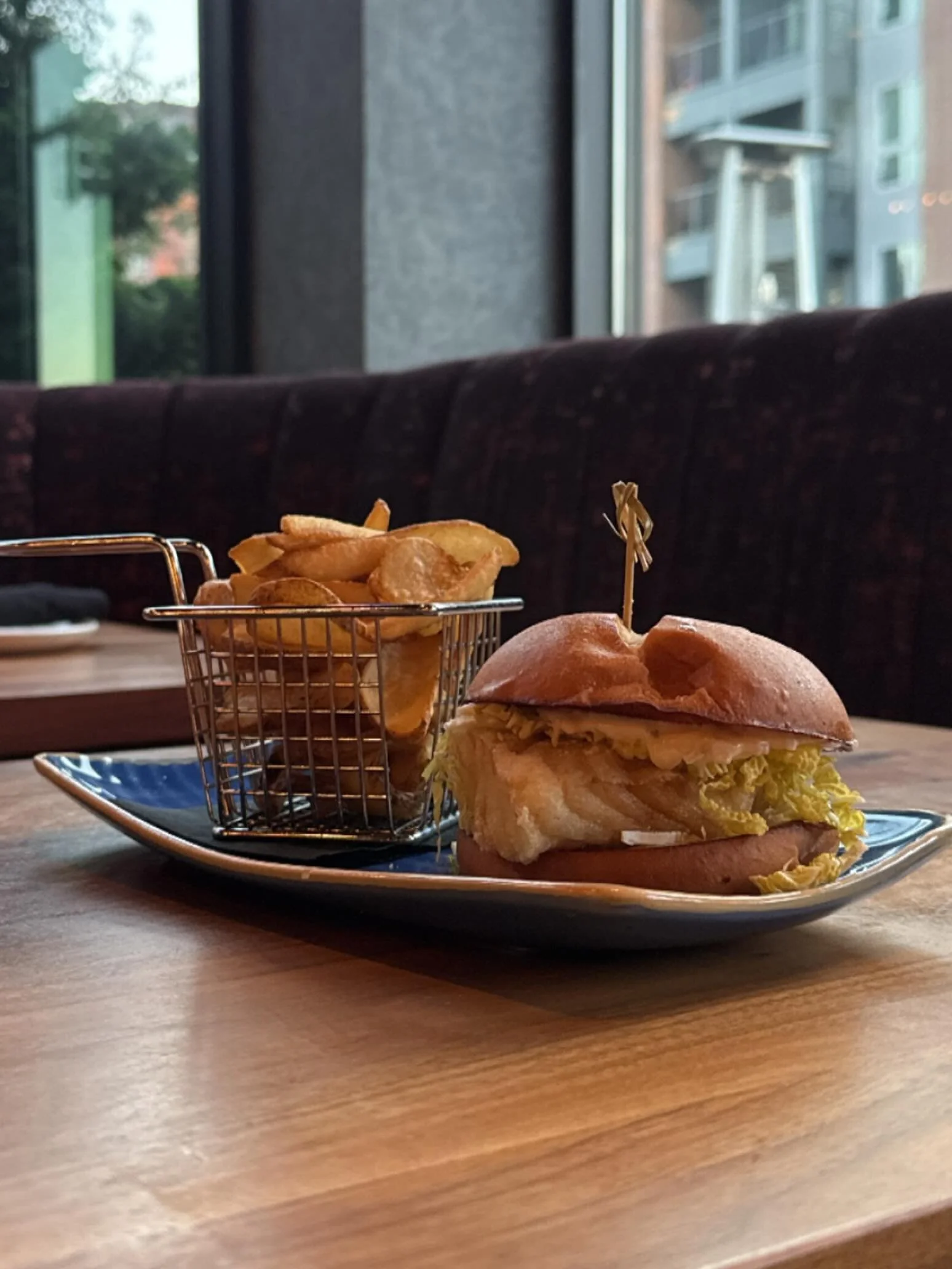 ✨🐟Fresh drop! Our new Fish Sandwich with house tartar, Napa slaw &amp; golden fries.