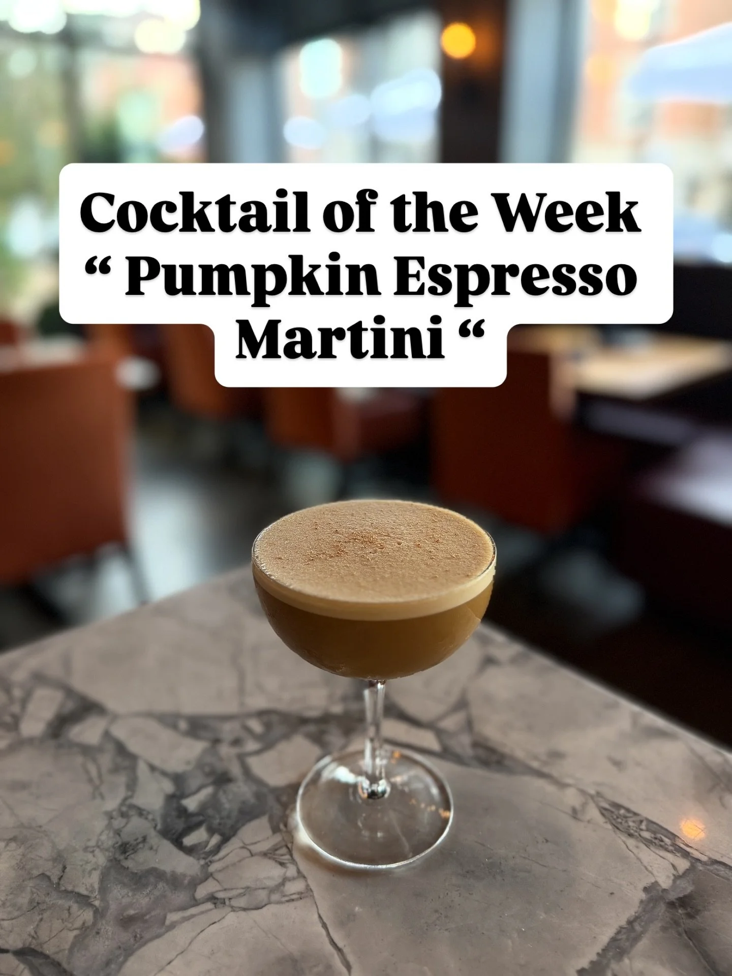 Pumpkin rum, espresso, coffee liqueur, Baileys &amp; allspice &mdash; smooth, spiced, and irresistibly seasonal.