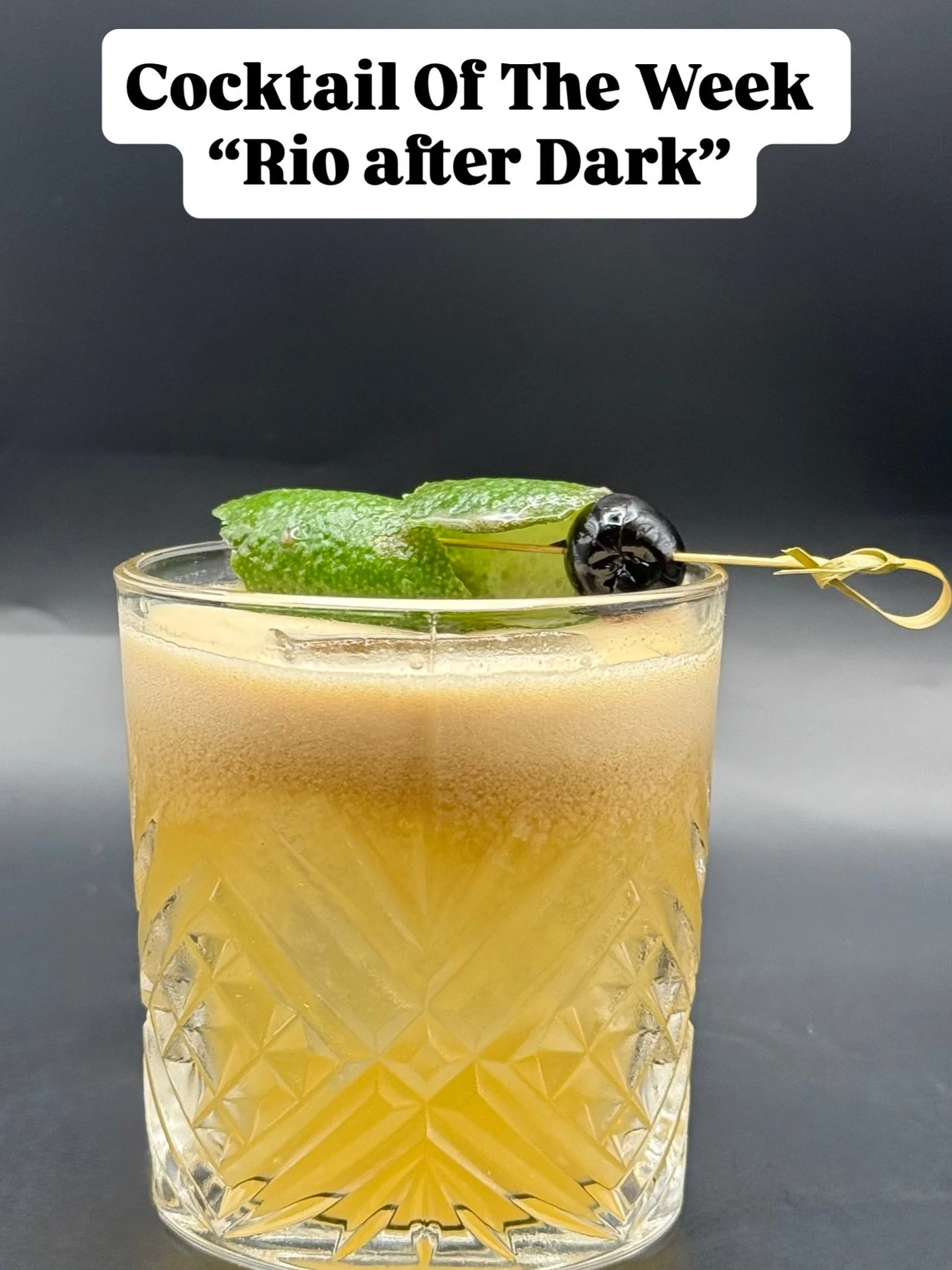 ✨ Cocktail of the Week: Rio After Dark
A rich, tropical twist featuring cacha&ccedil;a, Cynar, muscovado syrup, lime, sweetened condensed milk, and a touch of Angostura bitters &mdash; bold, smooth, and unmistakably Brazilian.