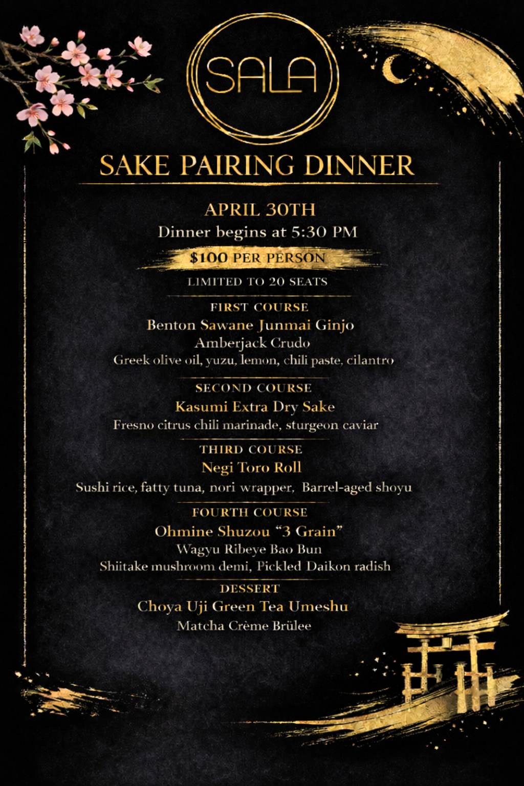 Sake Dinner  