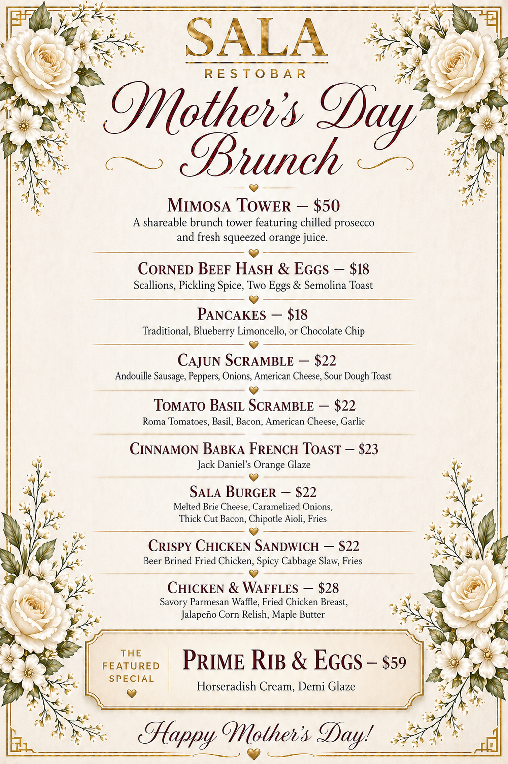 Mother’s day Brunch