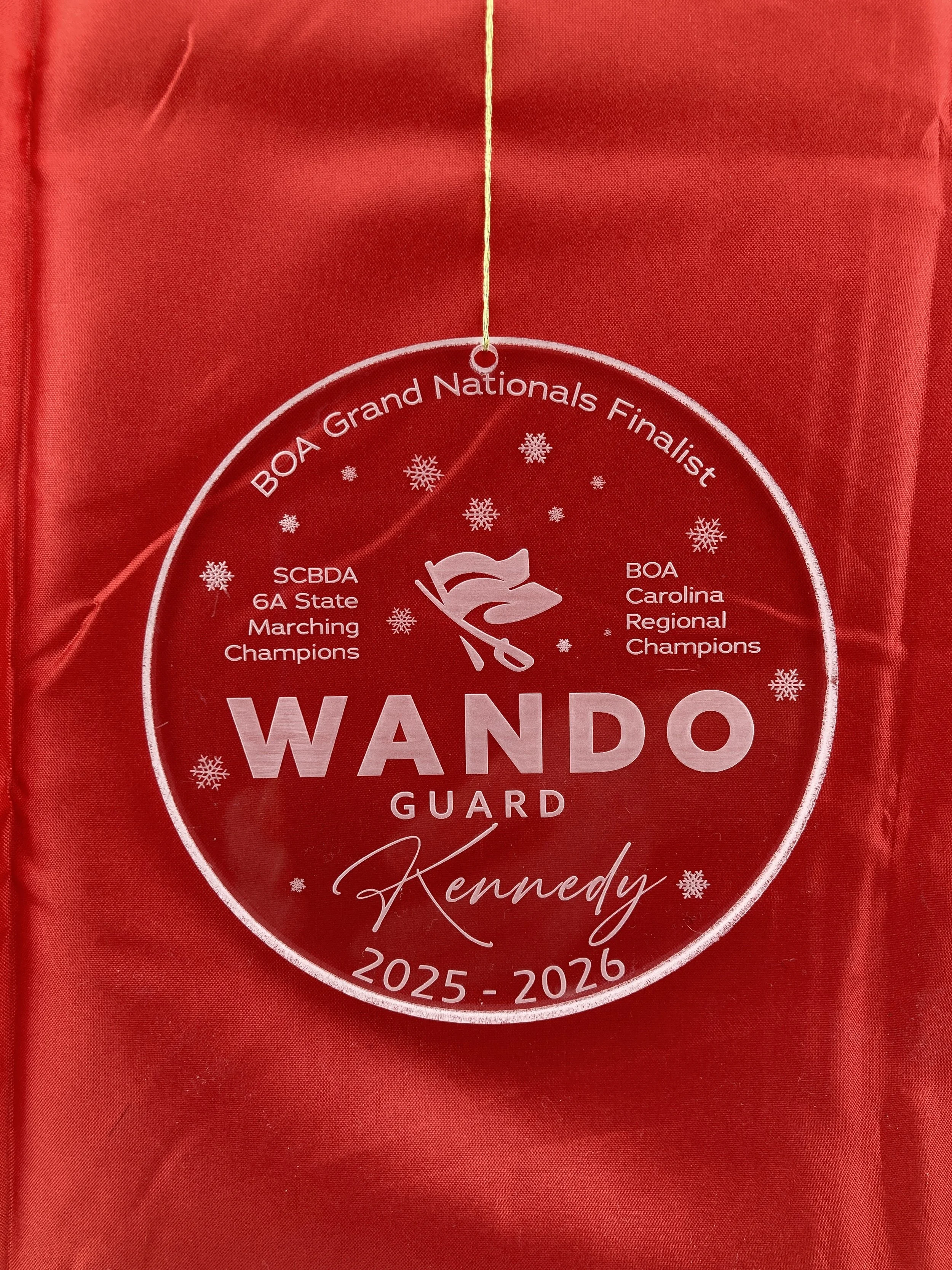 2025 Wando Color Guard Ornamemt