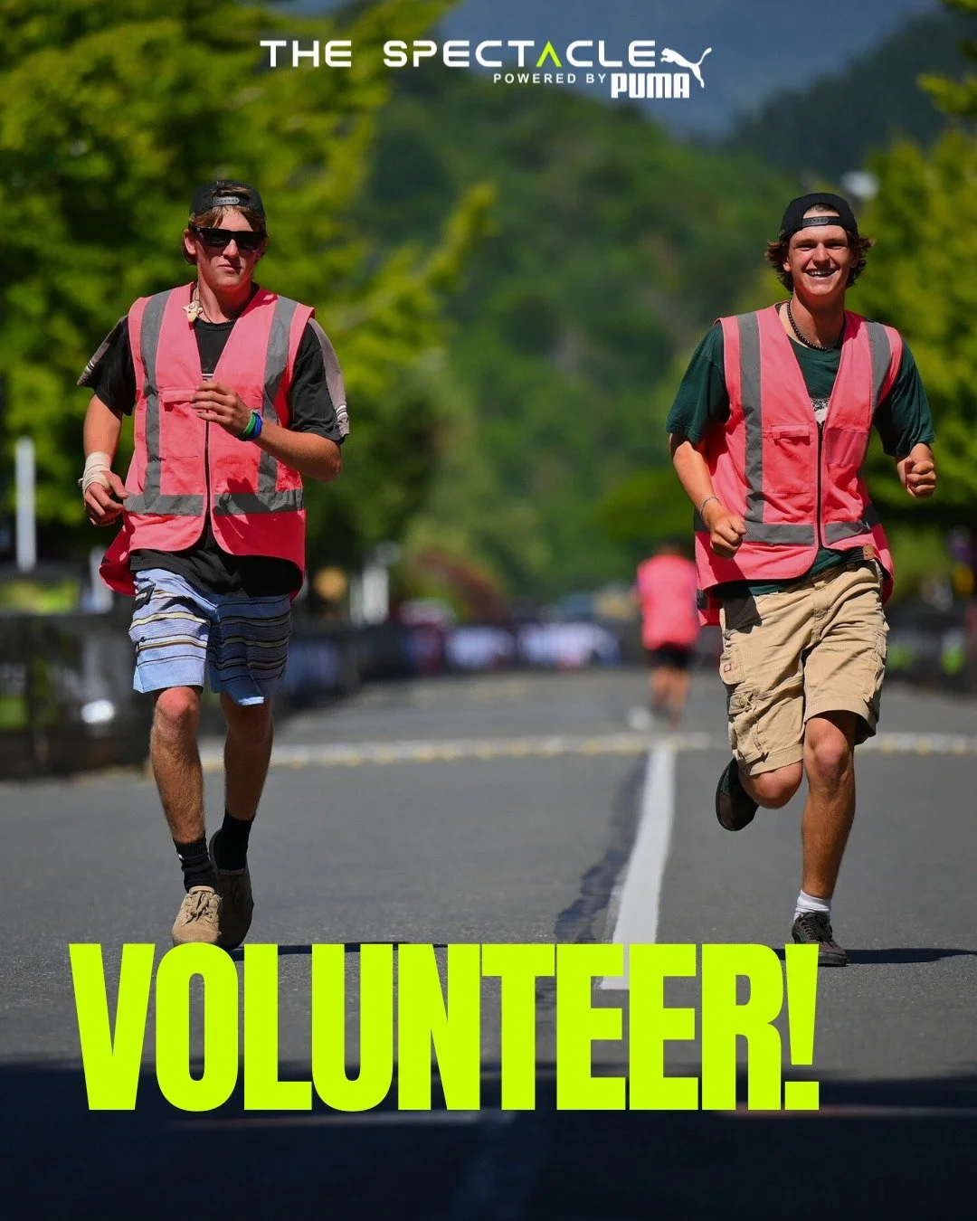Don&rsquo;t love running? 🏃

Walk! 🚶

Don&rsquo;t love walking?

Volunteer! 📣

Volunteers truly make an event like The Spectacle come to life! Last year our volunteer crew was incredible - participants RAVED about how supportive and enthusiastic t