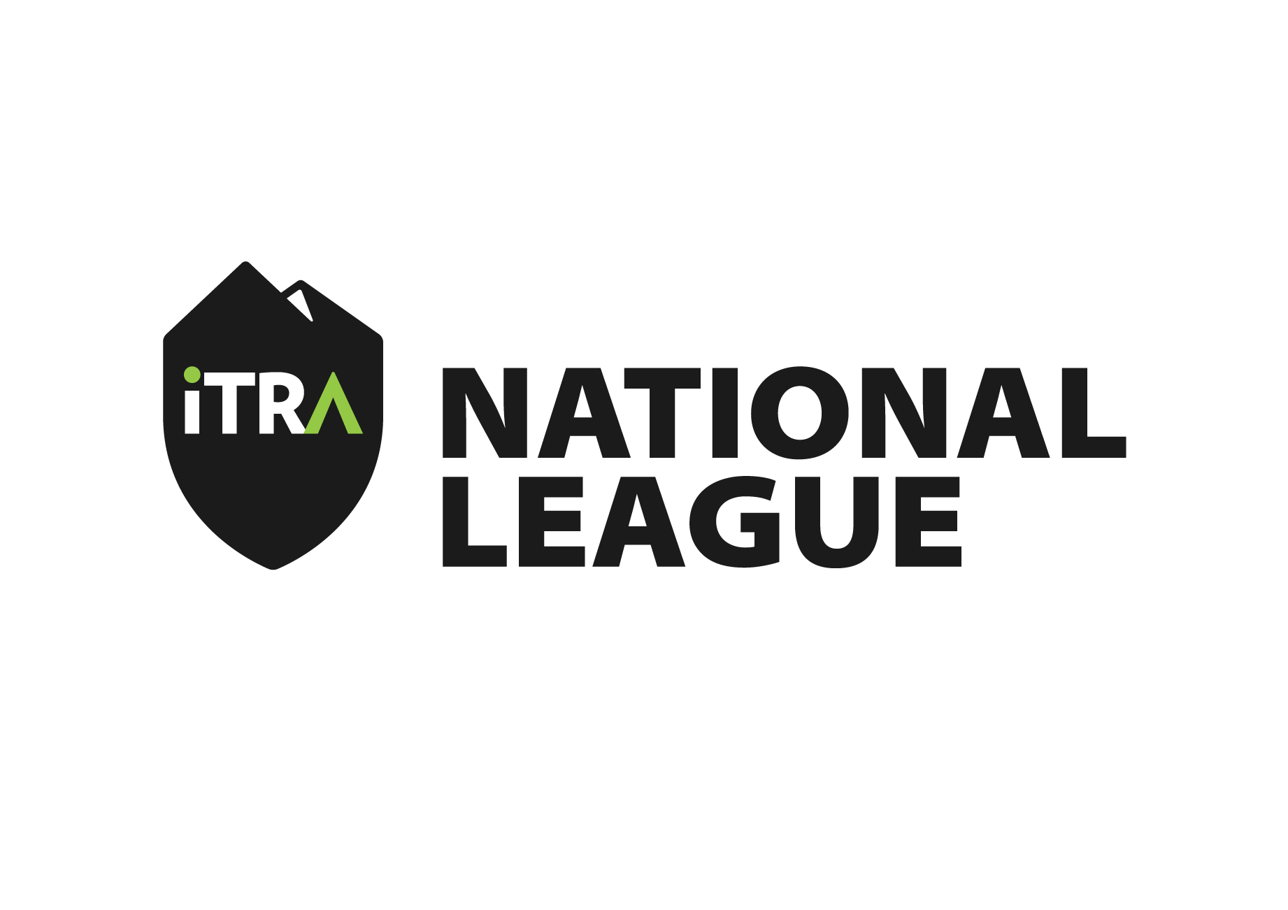 Logo of the International Tennis Running Association (ITRA) with a black shield and green and white text reading 'ITRA' and 'National League'.