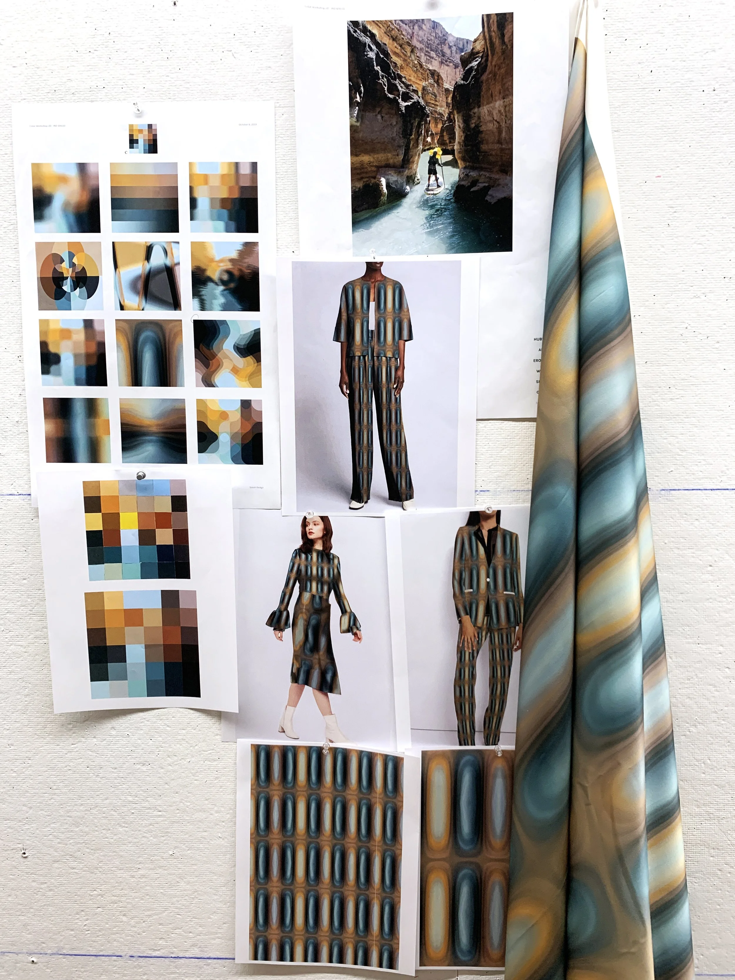 TEXTILE DESIGN : Color study and pattern development for textile production.