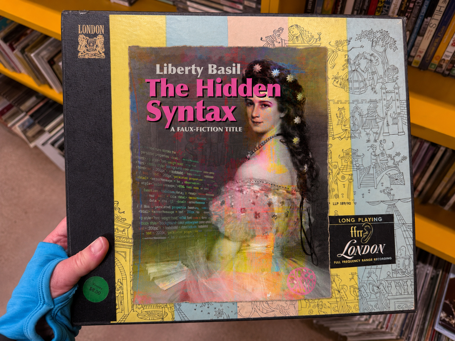 Vintage record boxes