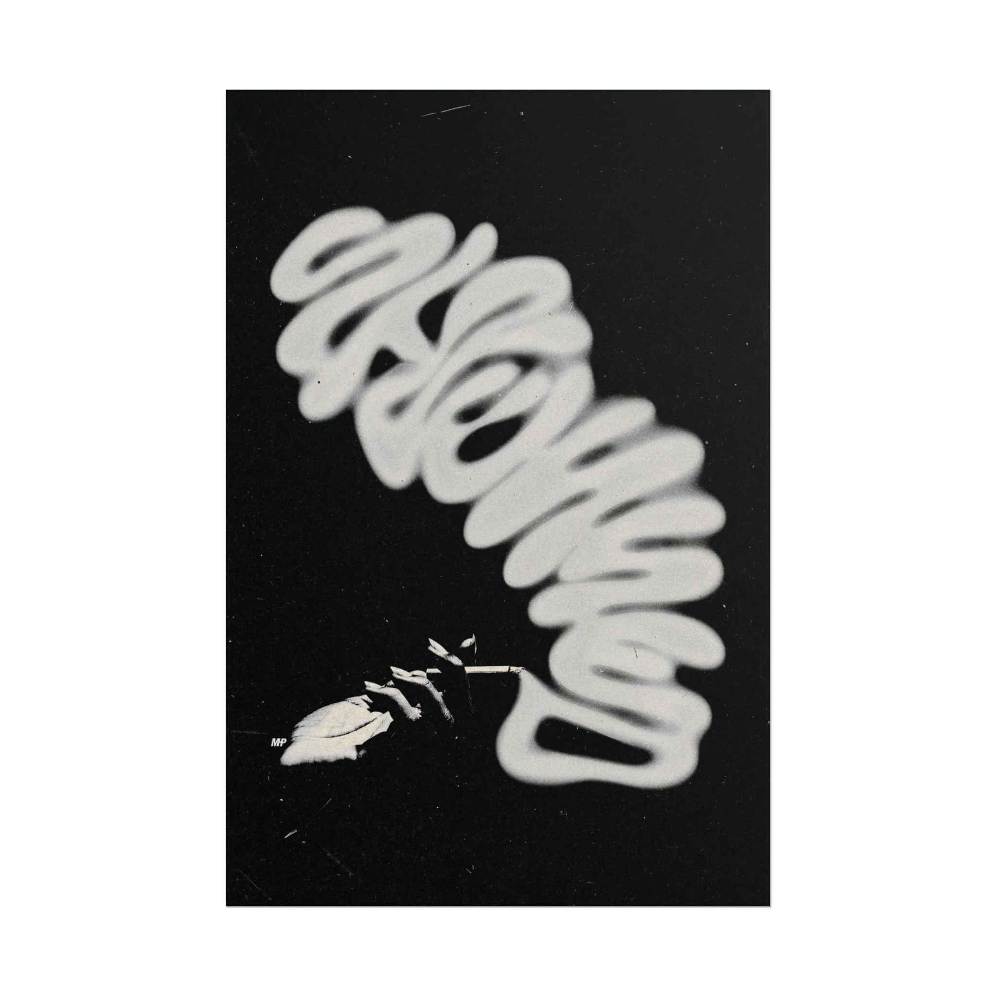 Stressed Typography Rolled Print Posters