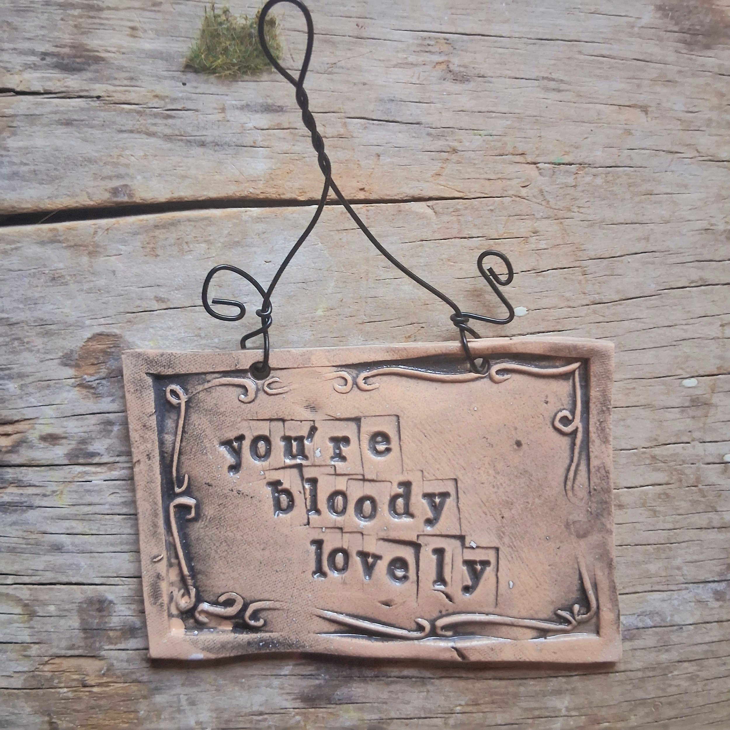 mini signs- buff clay-wall plaques-selection 3!