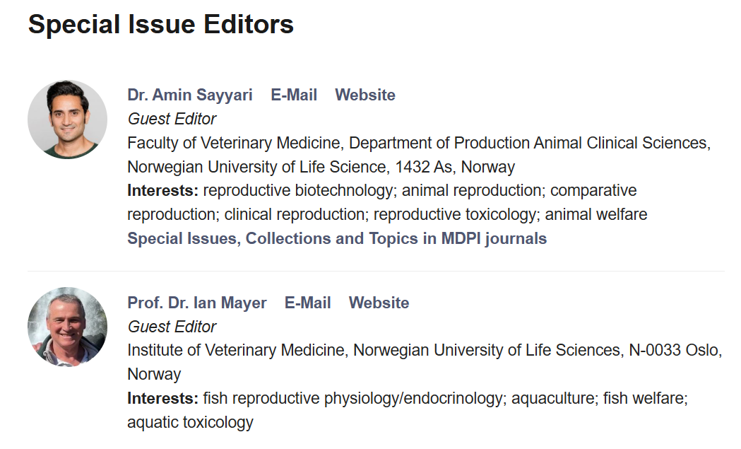 Special Issue - Advancements in Animal Reproductive Biotechnology: Protecting the Future of Endangered Wildlife Species and Domestic Breeds
