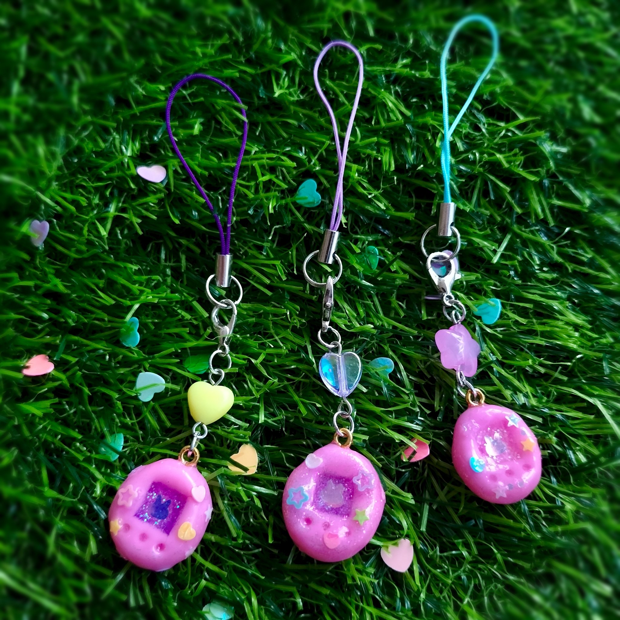Handmade Tamagotchi charms
