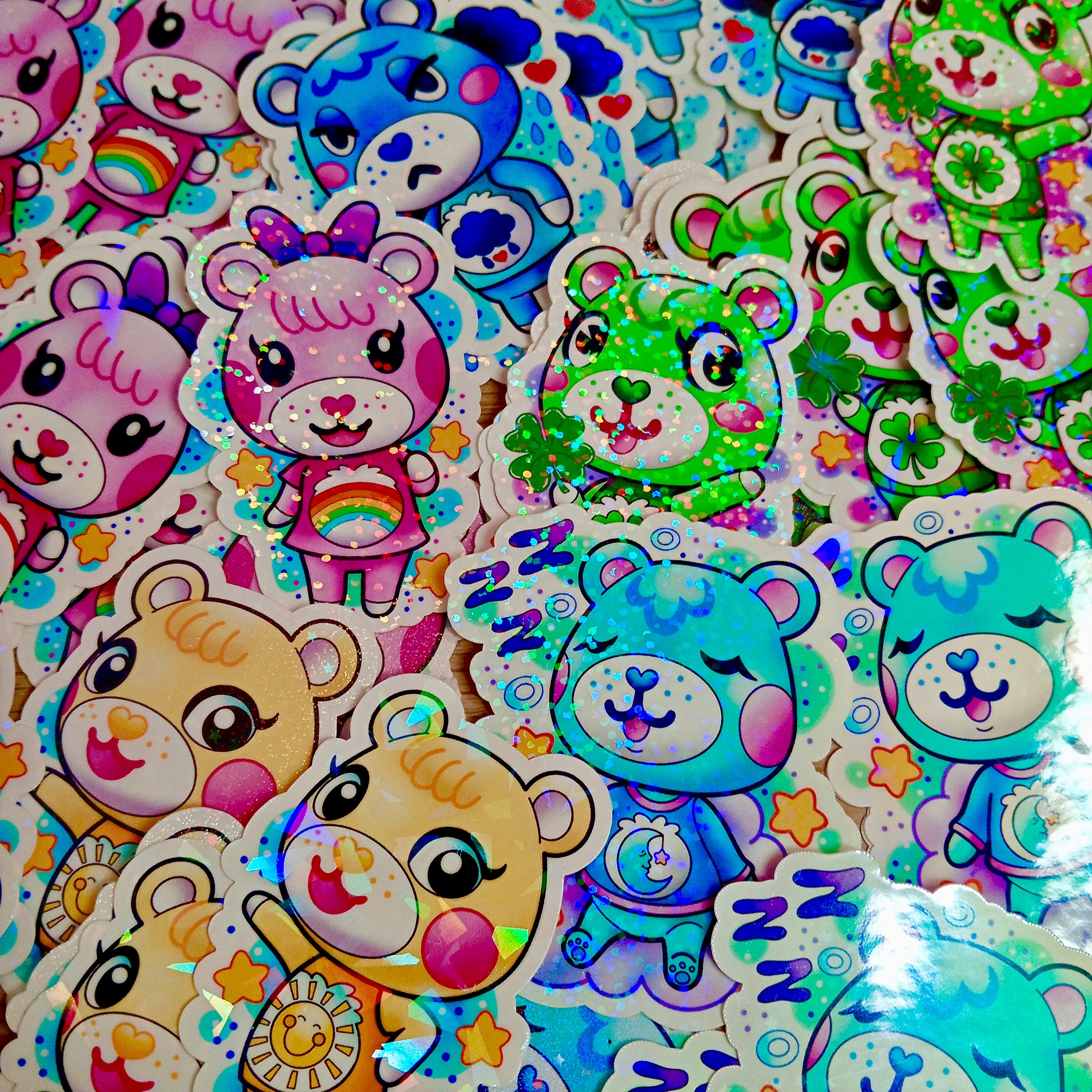 Animal Crossing X Care Bears Stickers