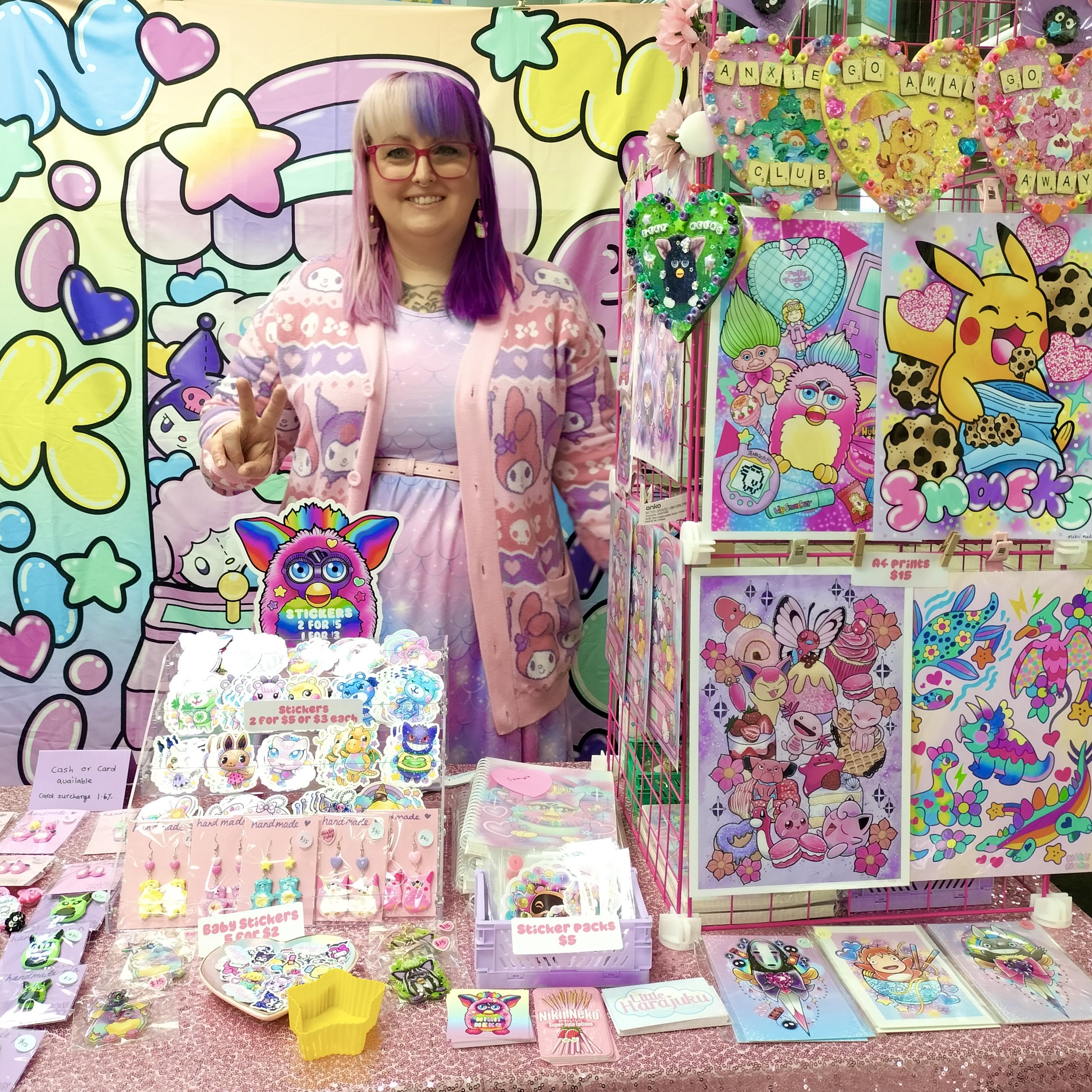 Market stall set up with me!