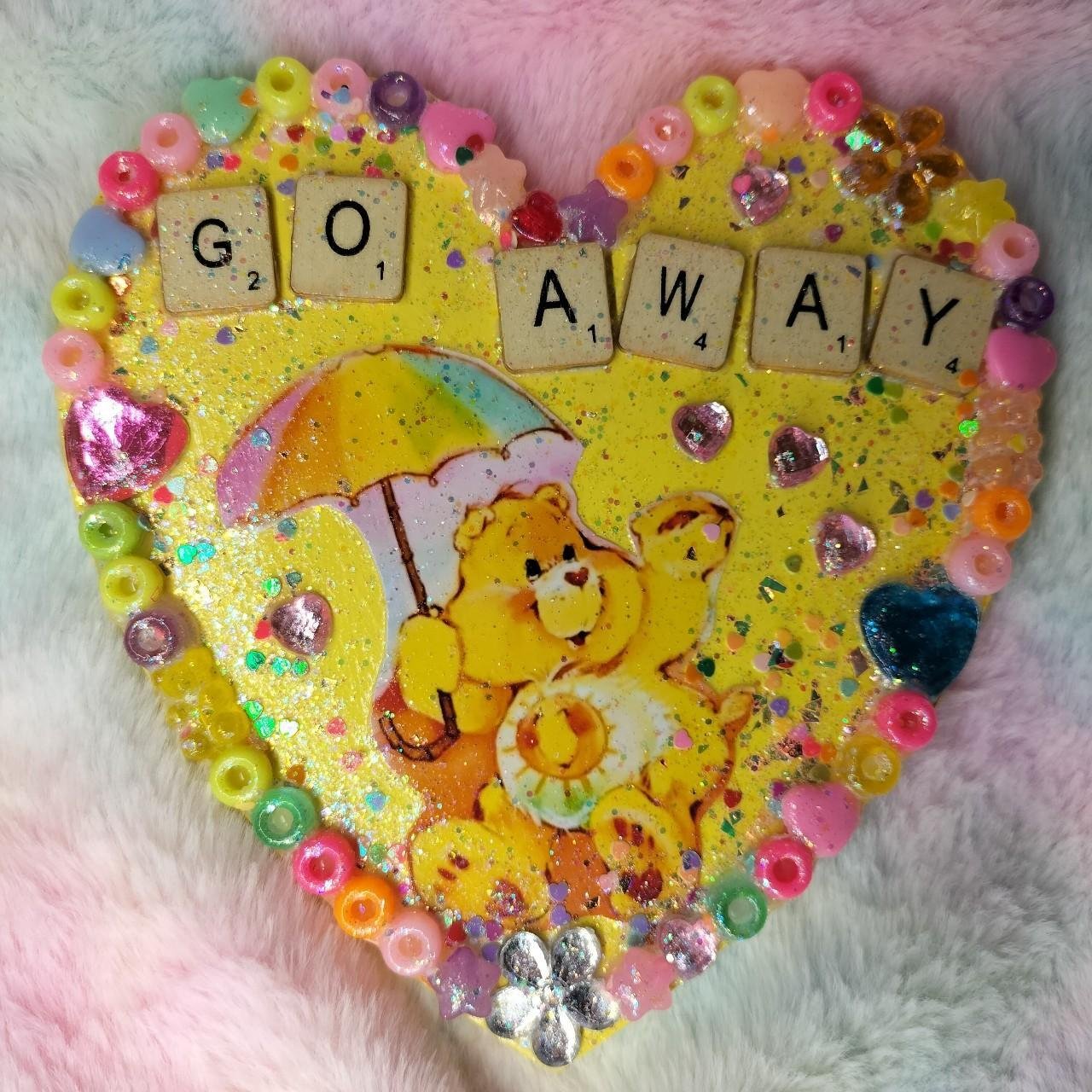 Collage beady plaque