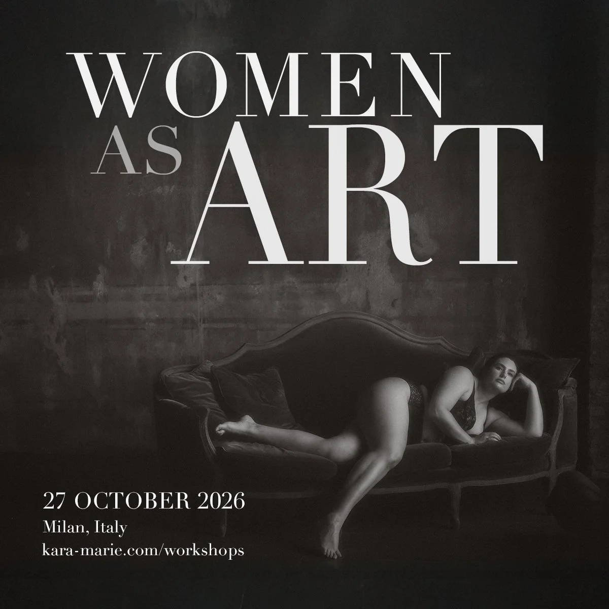 October 27th  WOMEN AS ART Milan Photography Workshop