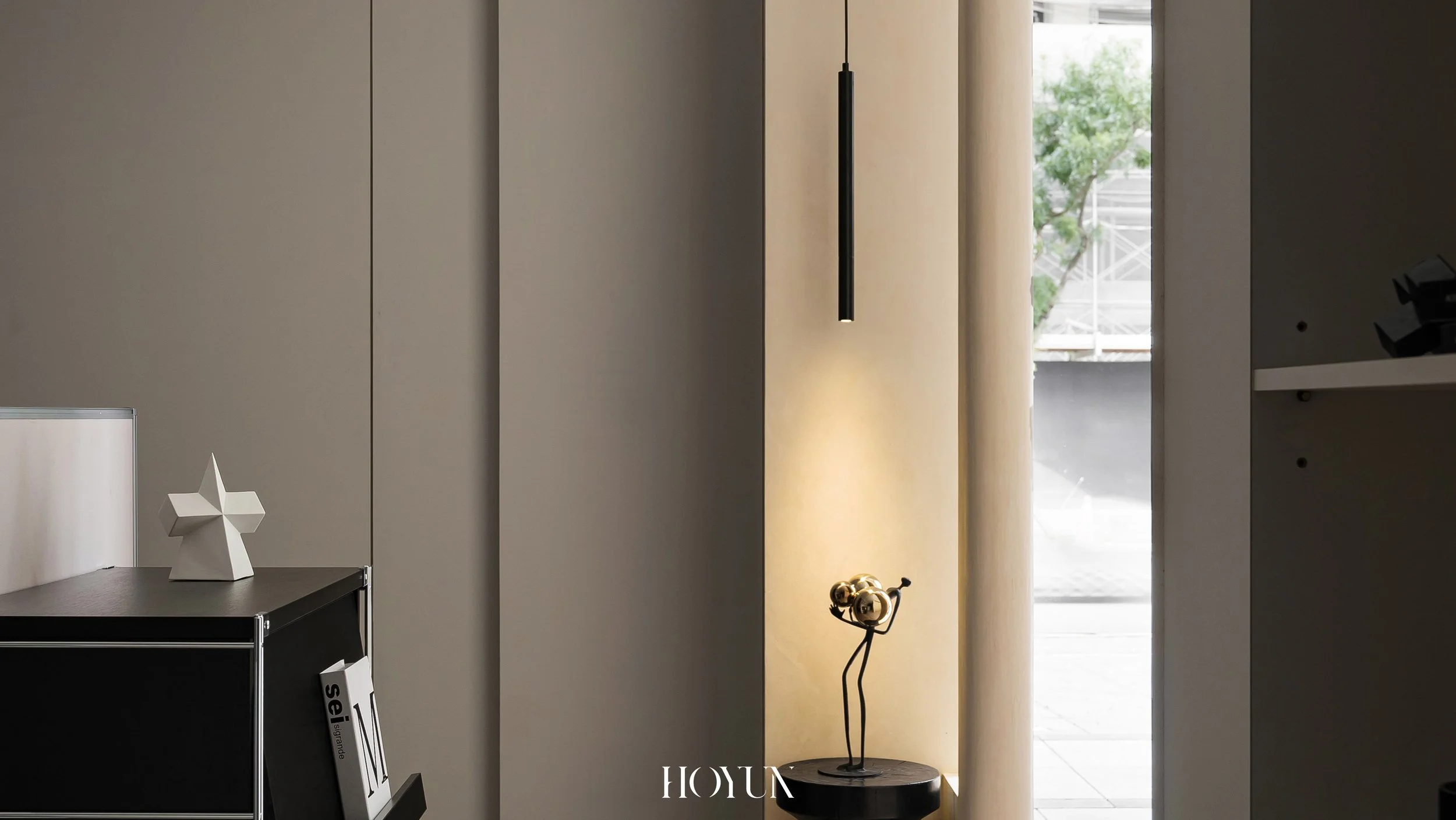 流金歲月｜入口端景與燈光｜信任感場域｜HOYUN 和勻設計