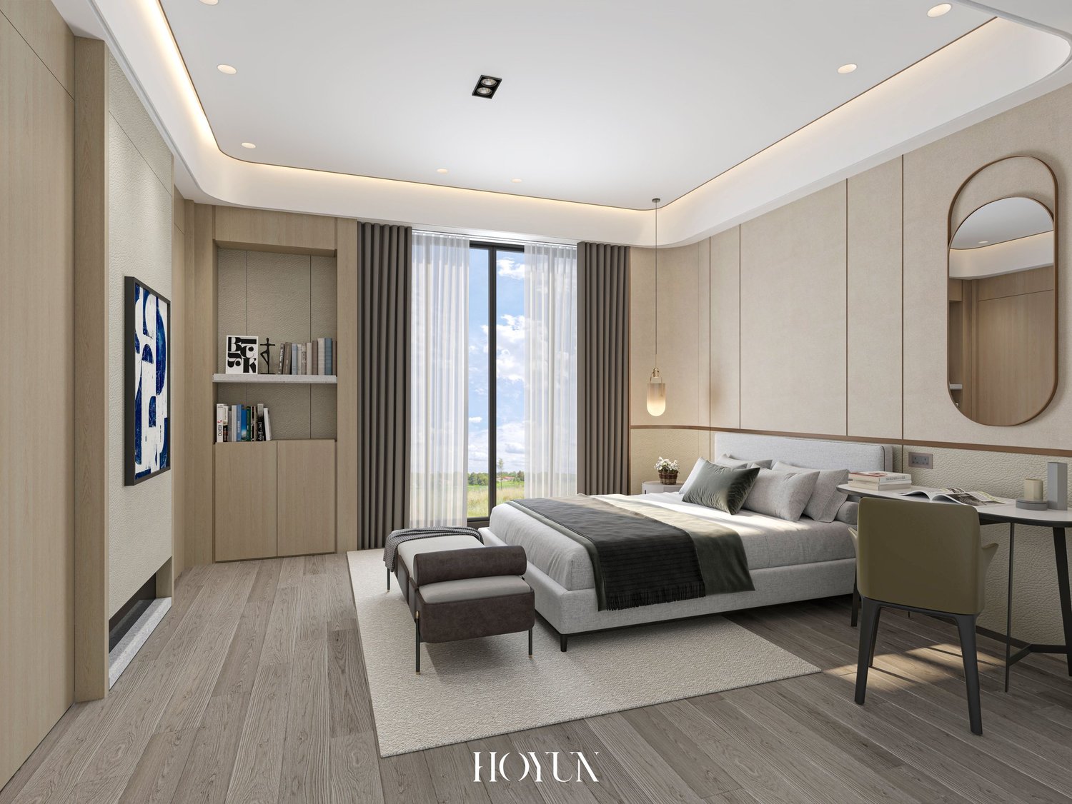 苗栗 辰光別墅 招待所｜2F 主臥