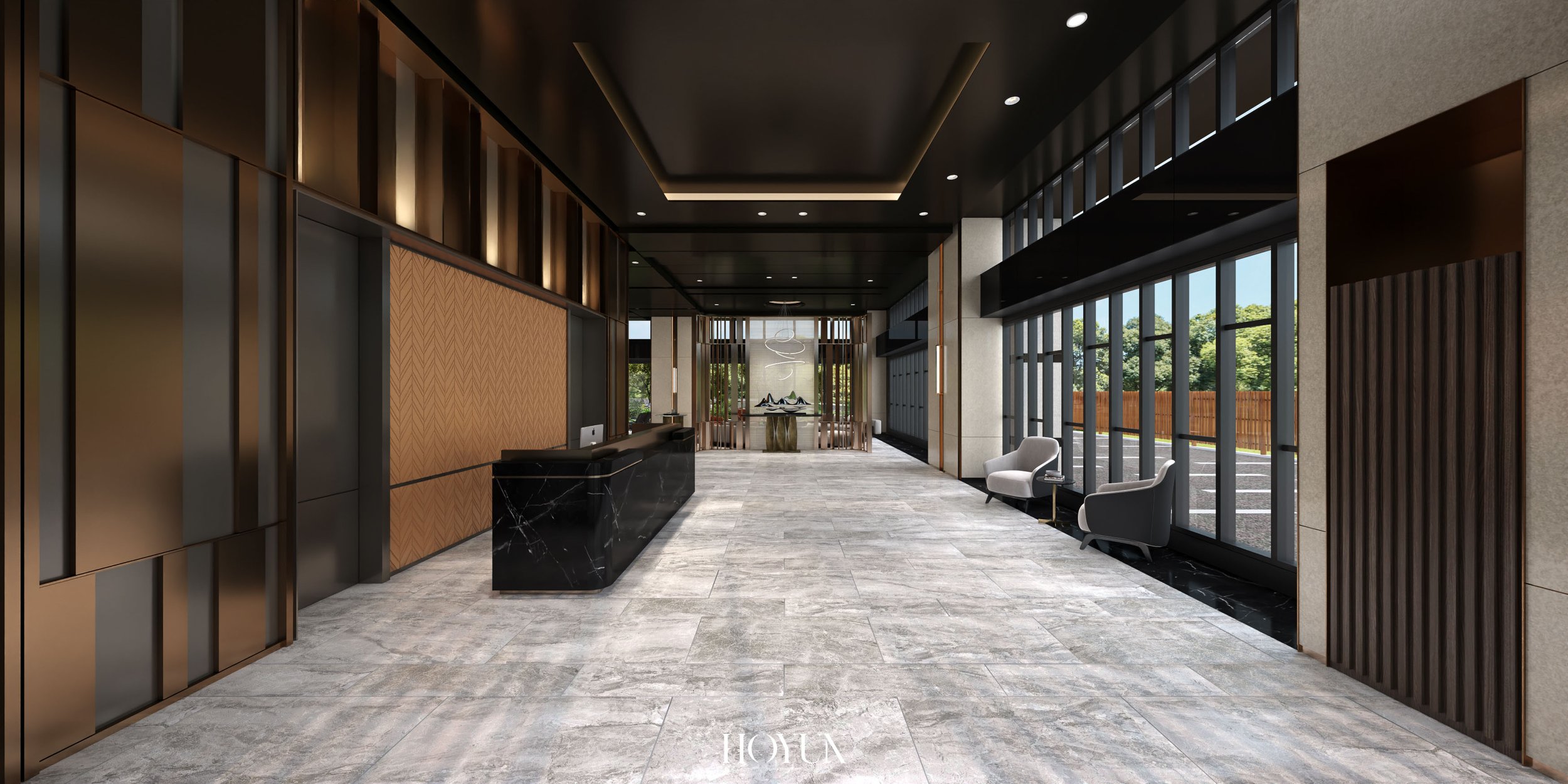 建商公設規劃｜HOYUN 和勻室內設計｜公設即品牌的整合設計