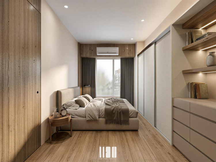 桃園青埔皇普元首之道主臥空間設計