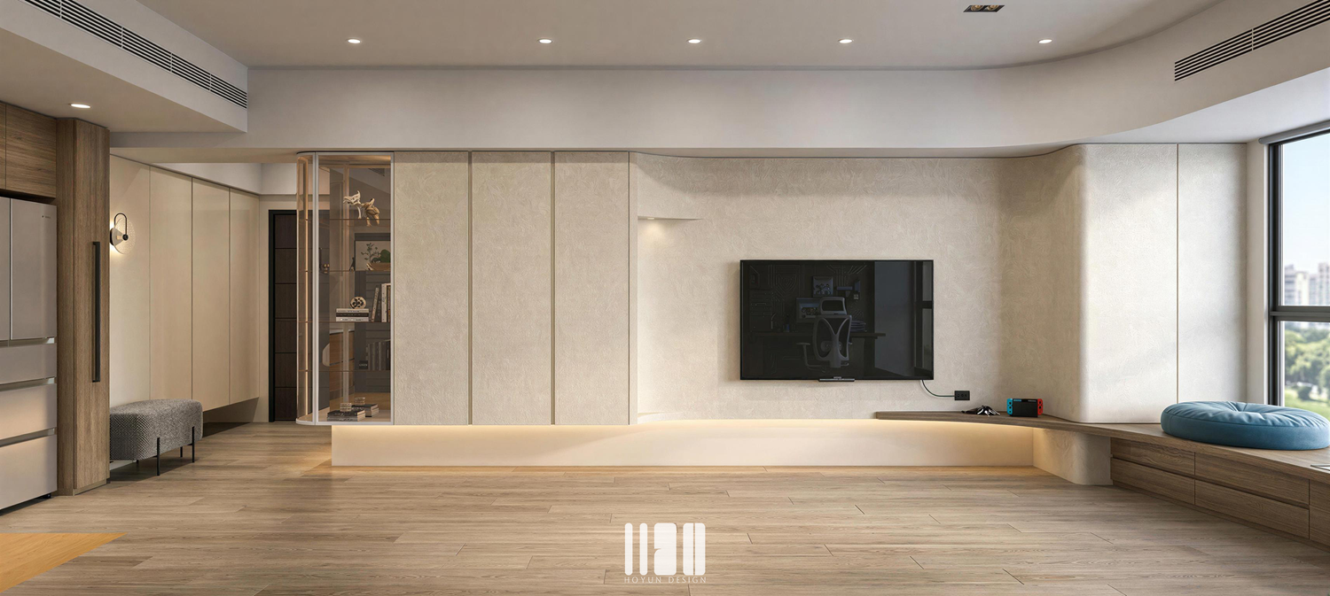 桃園青埔皇普元首之道客廳與臥榻設計