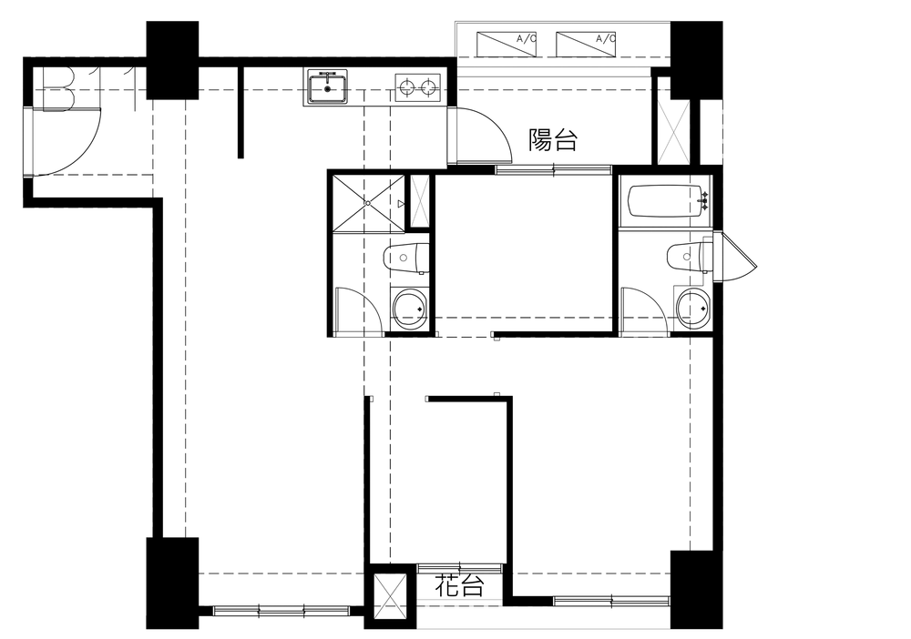 皇普園首之道原始平面圖