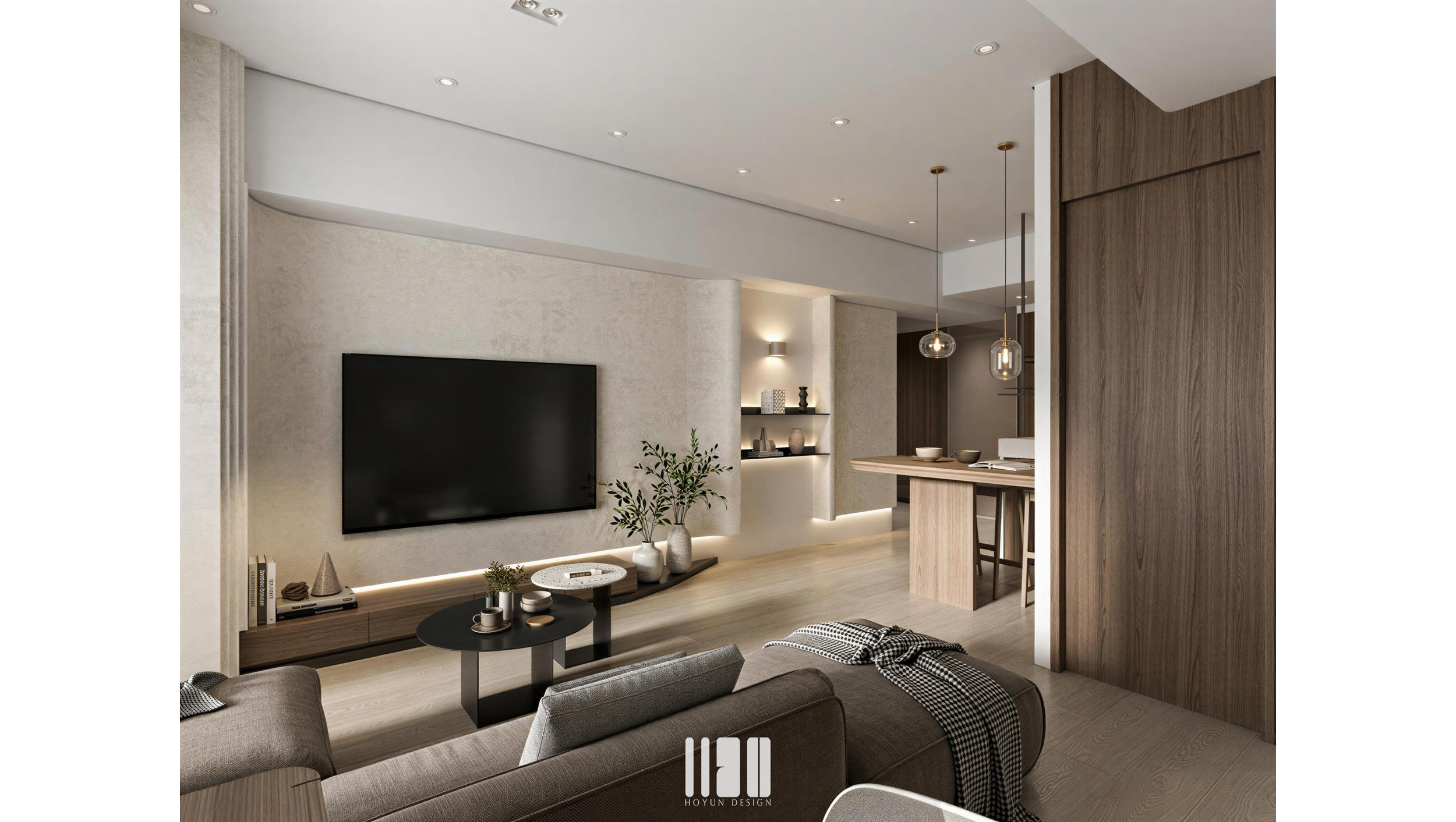 桃園青埔皇普園首之道客廳設計 3房改2房住宅空間"